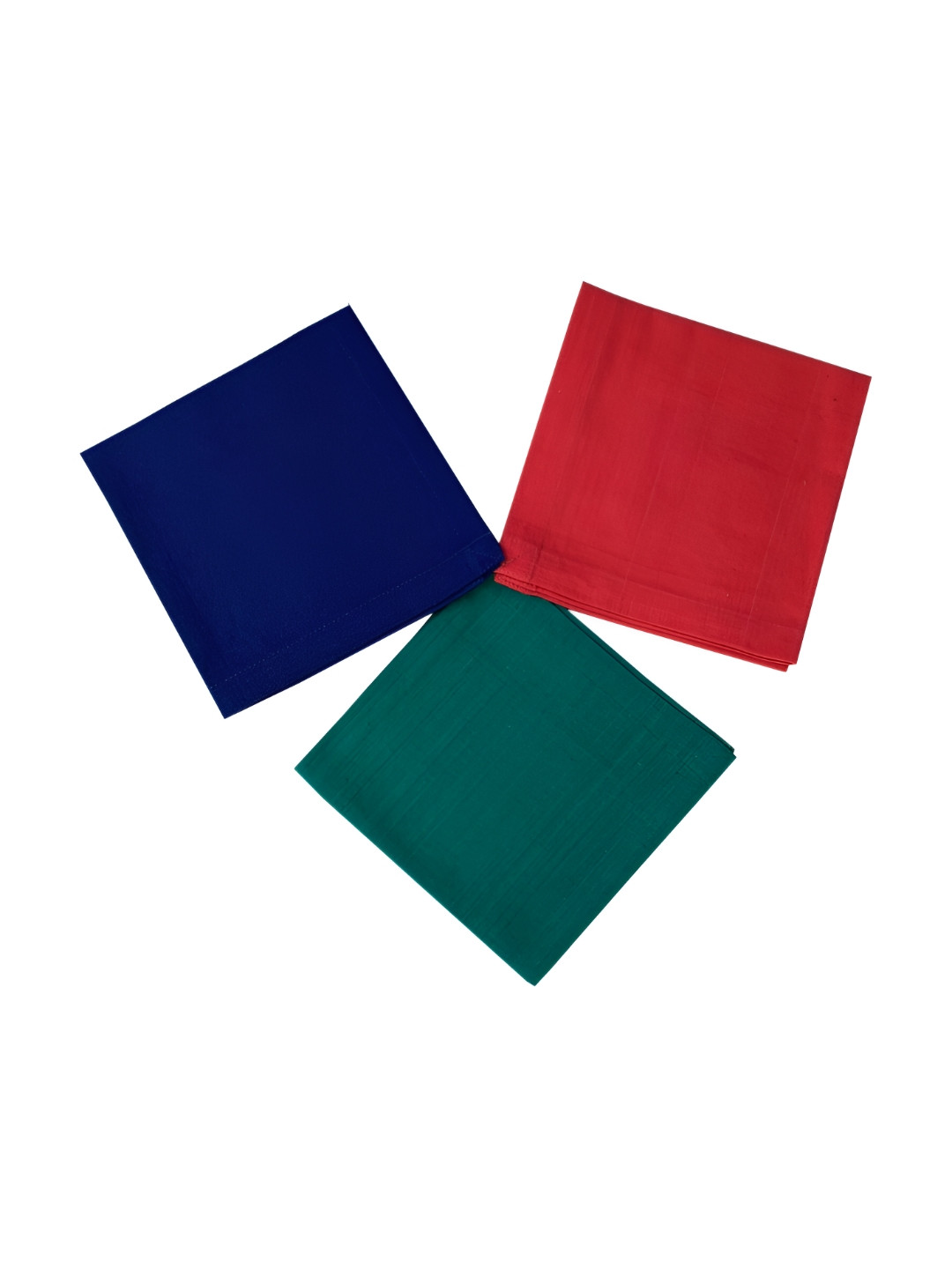 FOVEROS Red & Blue 3 Pieces Cotton Roti Cover Napkins