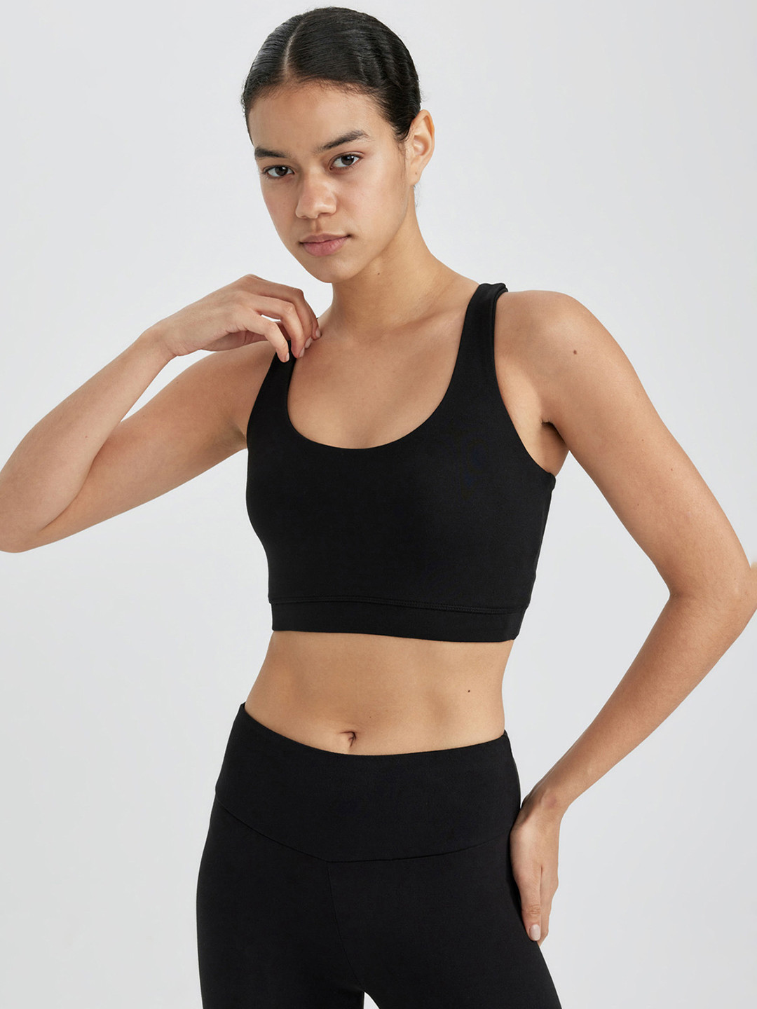 DeFacto Non-Wired Non Padded Seamless Reversible Workout Bra