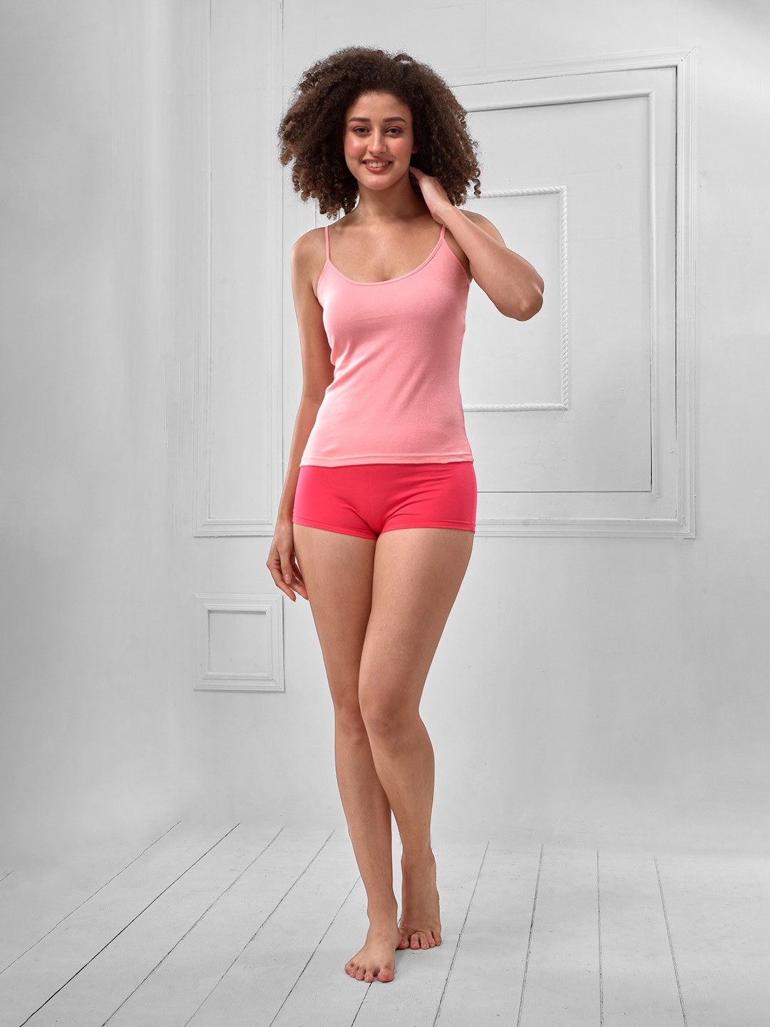 LYRA Combed Cotton Bio-Wash Adjustable Strap Camisole