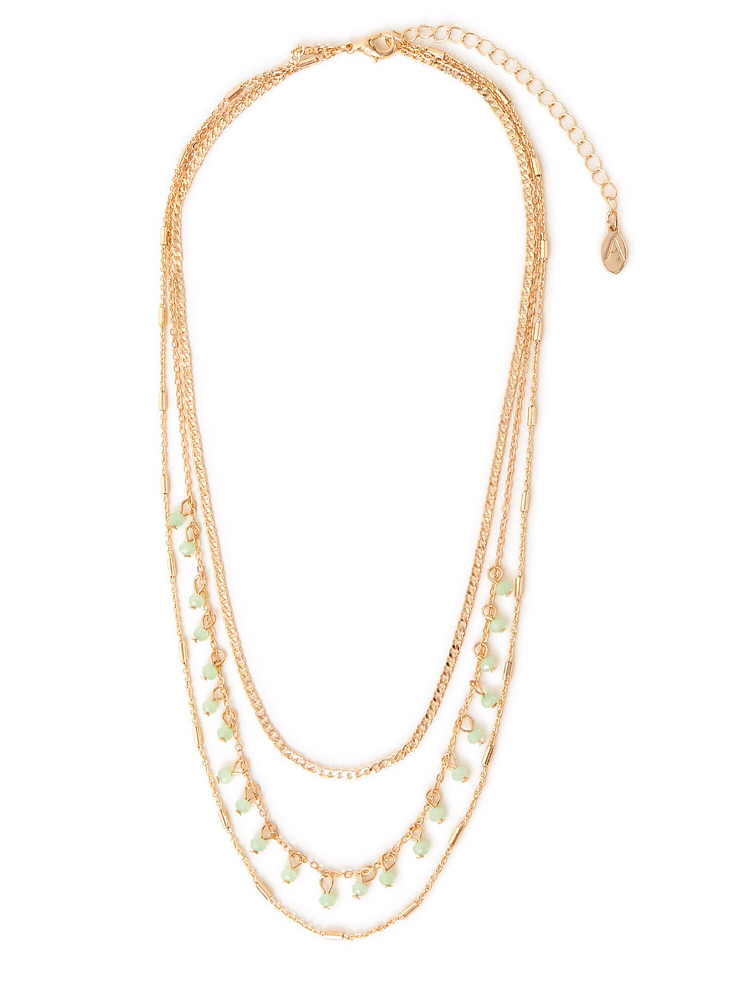 Accessorize London Women Beaded Chain Layered Necklace