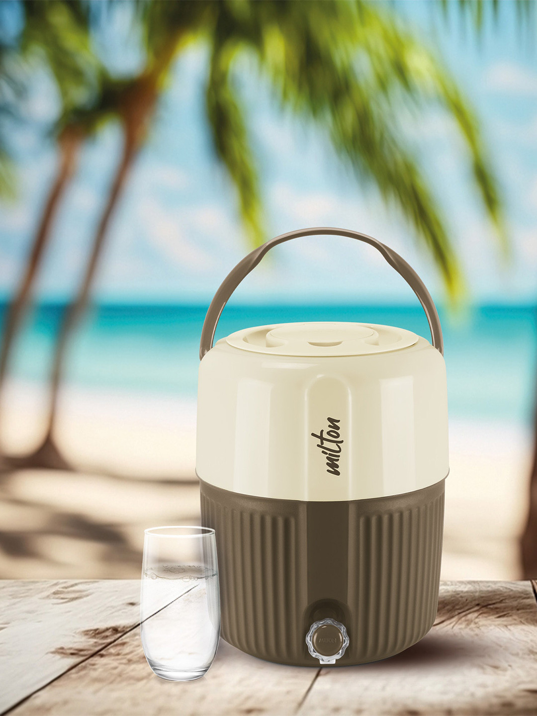 Milton Kool Pristine 12 Dark Brown Insulated Plastic Water Jug 11 Litres