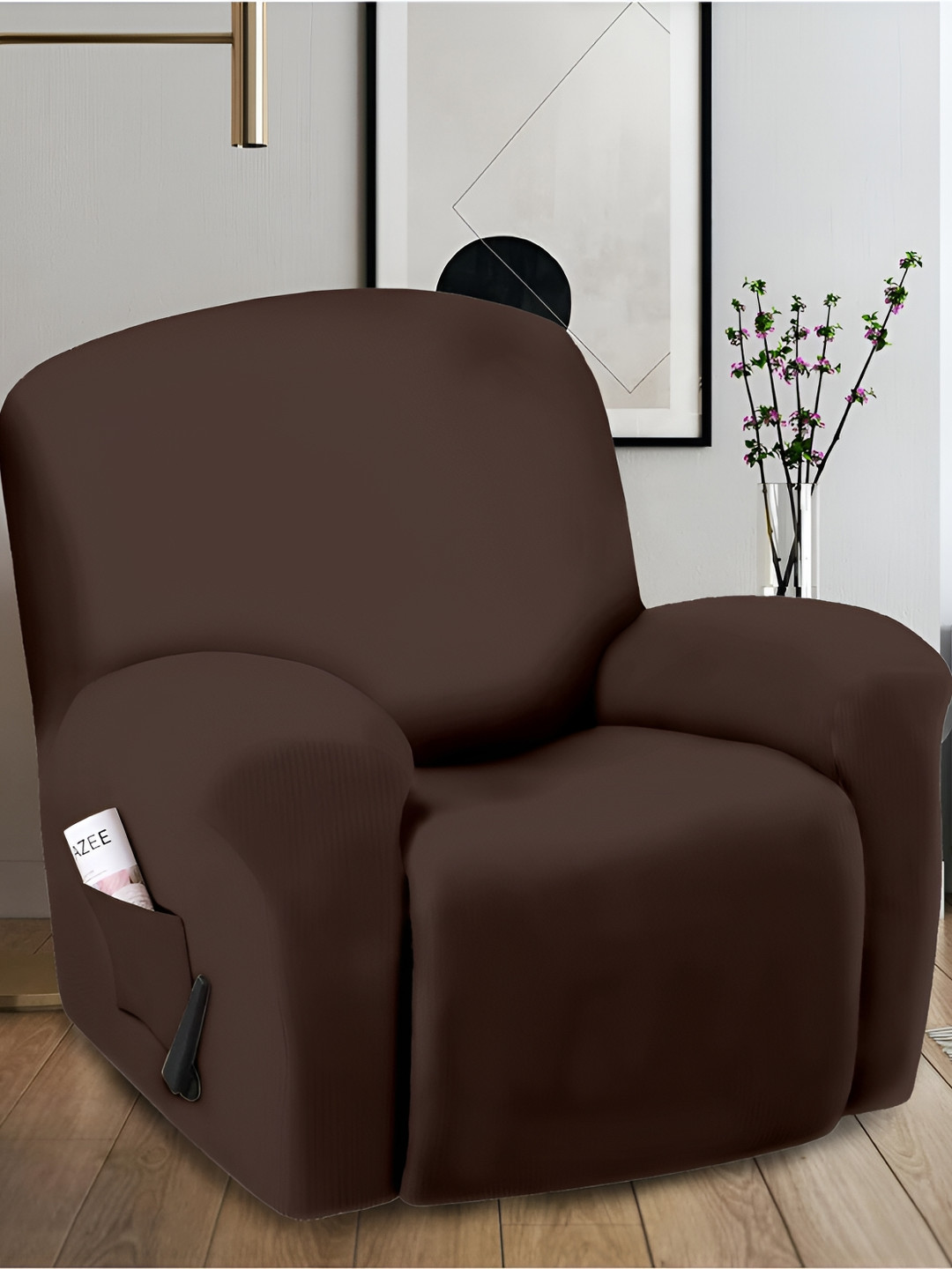 Cortina Brown Single Seater Sofa Cover