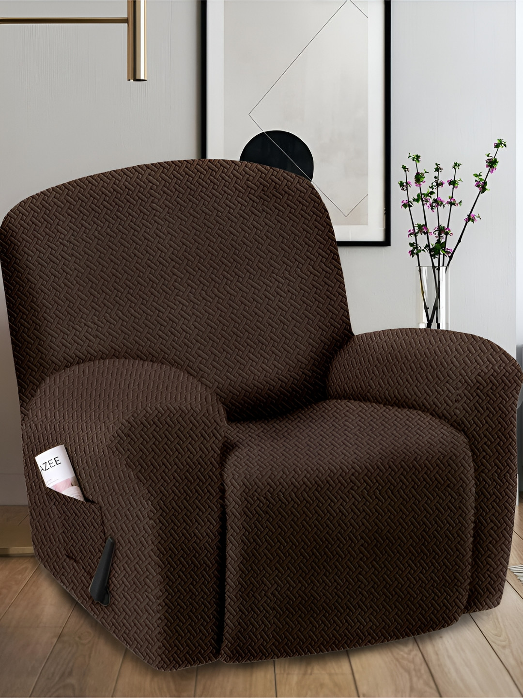 Cortina Maroon Elasticated Sofa Cover