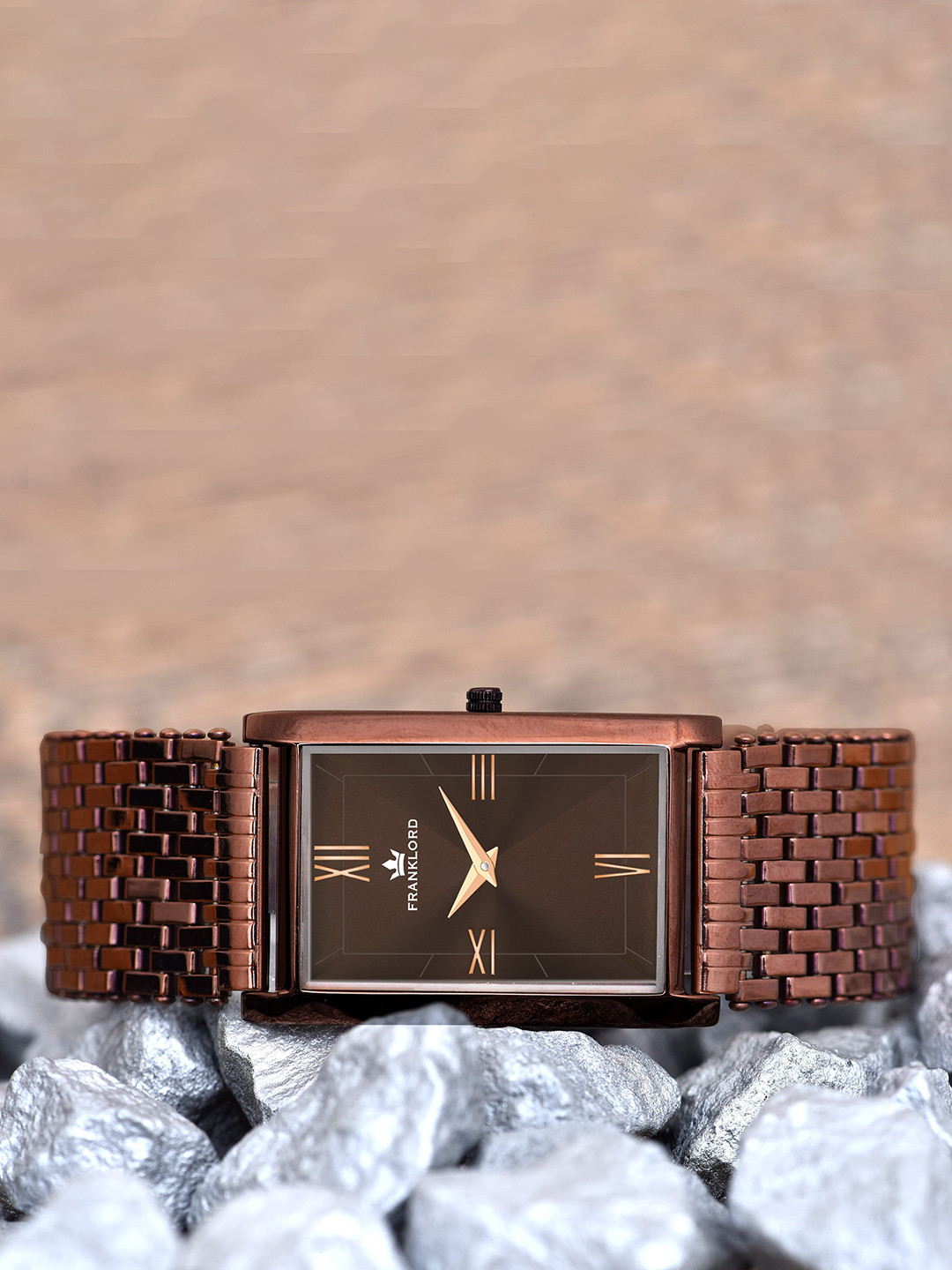 Franklord VINTAZH Men Embellished Dial Analogue Watch F-105 BRWG