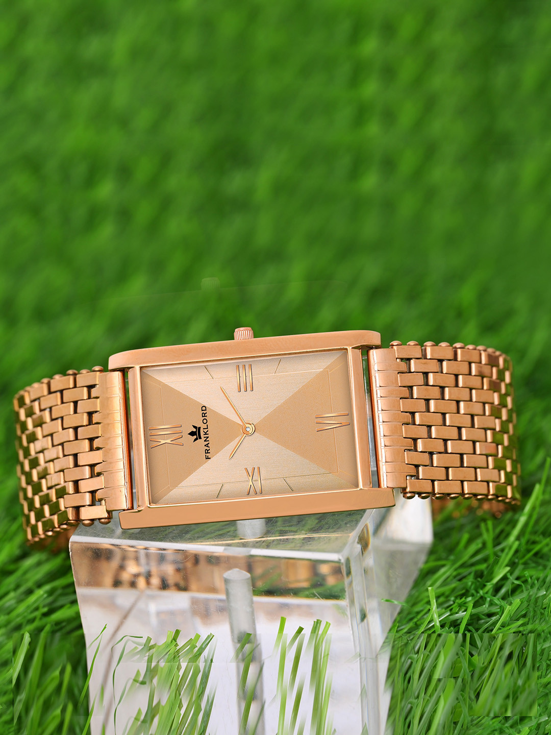 Franklord VINTAZH Super Slim Series Men Textured Analogue Watch F-105 RRRG