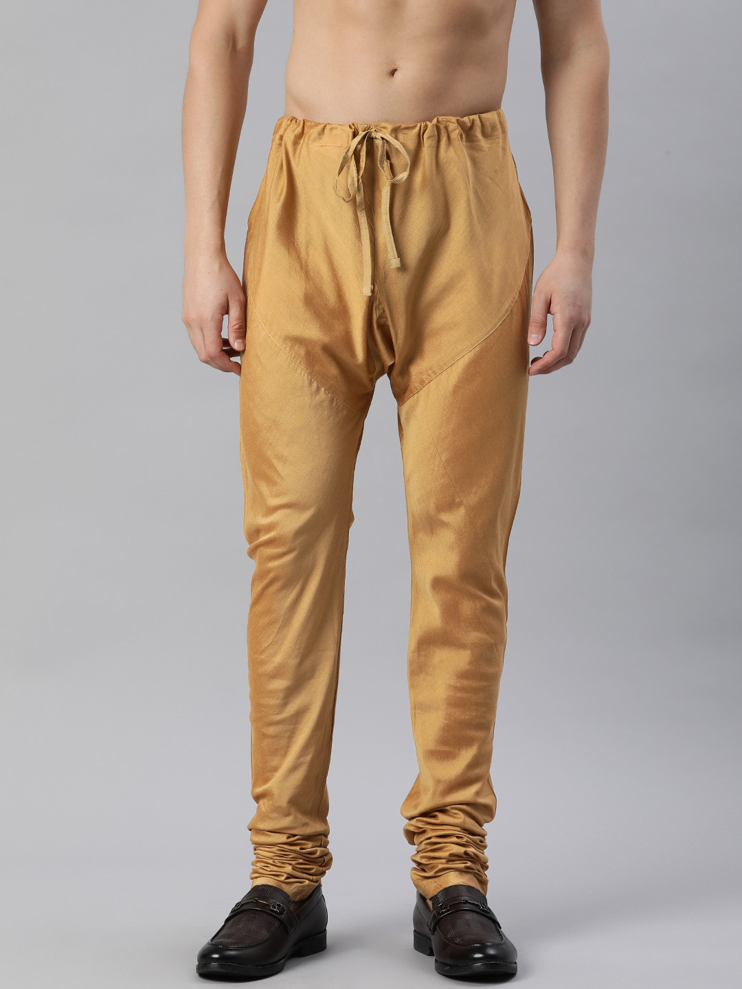 Manthan Men Solid Mid-Rise Straight-Fit Churidar