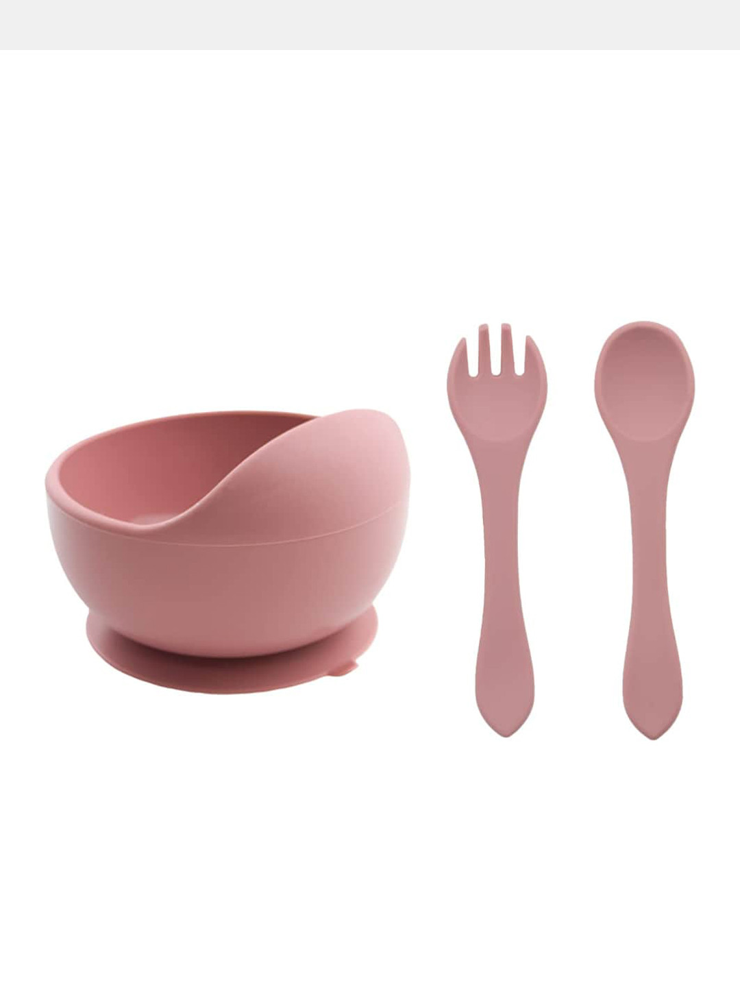 GUCHIGU Rose Silicone Bowl With Spoon Set