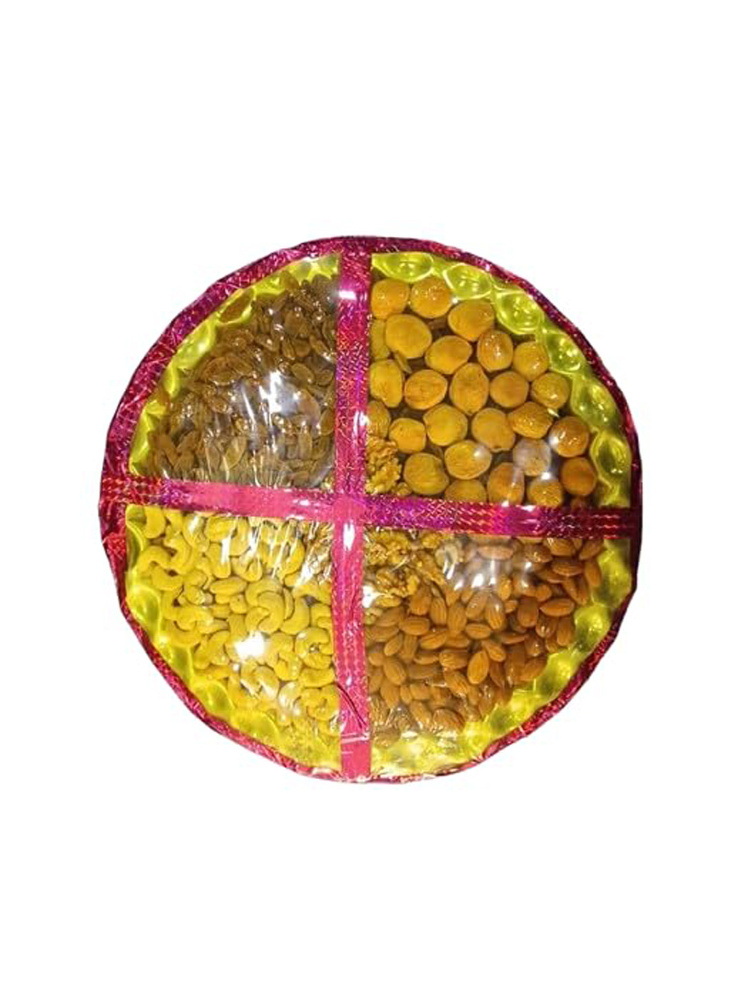 PUFFSMART Silver toned Metal Pooja Aarti thali