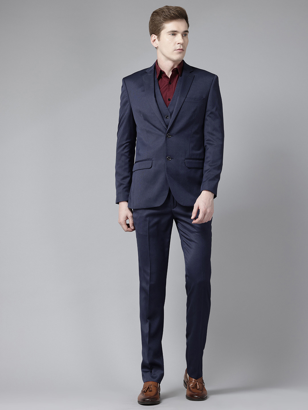 Park Avenue Slim Fit Party Blazer & Trousers with Waistcoat