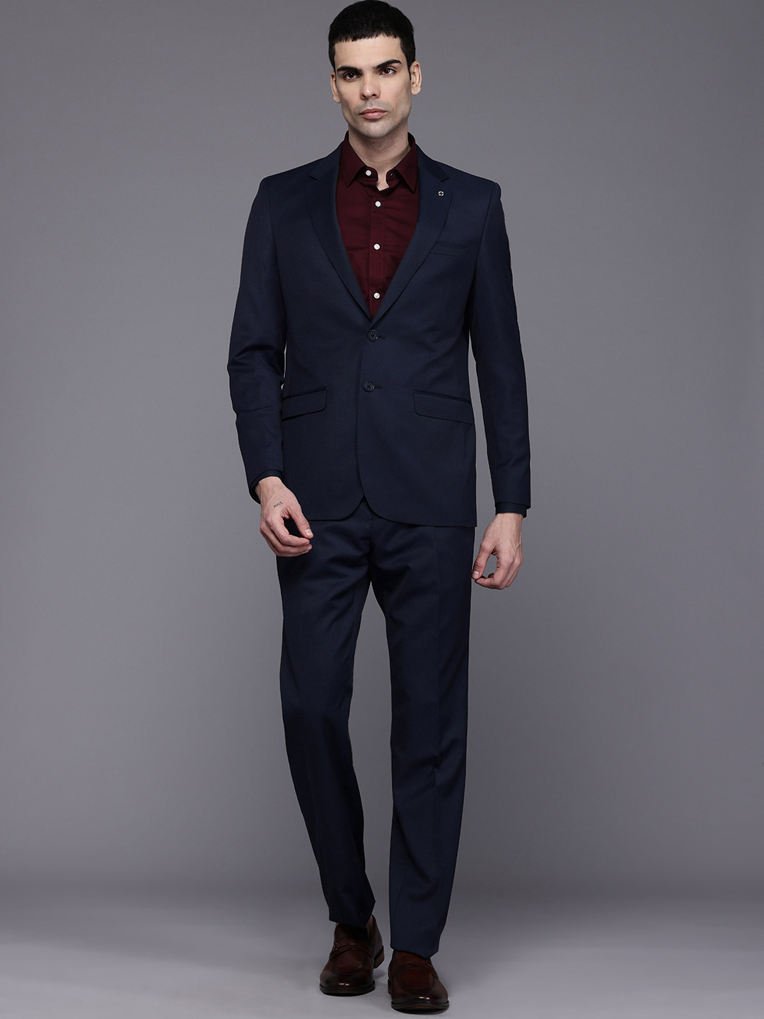 Raymond Regular Fit Single Breasted Formal Blazer With Trouser