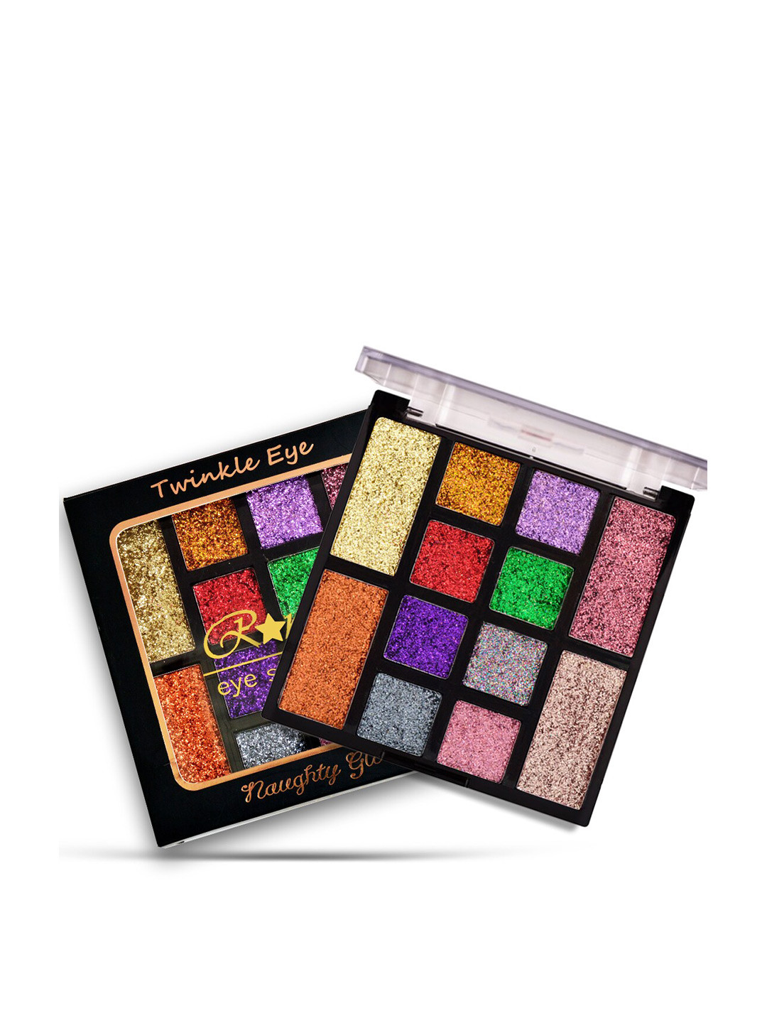 Adbeni Naughty Glow 12 Color Shimmery Eyeshadow Palette - 25gm - Shade-02