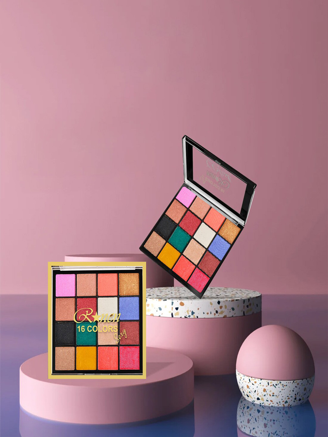 Adbeni 16 Colour Shimmery Eyeshadow Palette 20gm - Shade-02