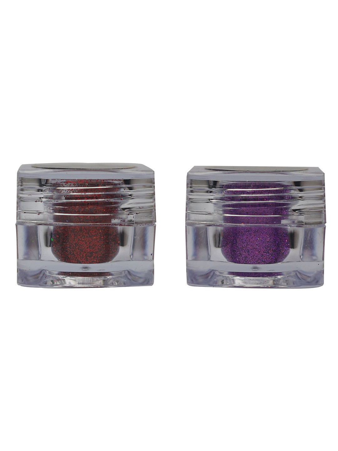 HD Holographic Women Glitter Eye Pigment Ruby Red  & Violet purple 5g