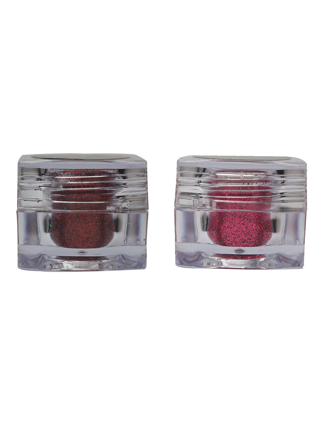HD Holographic Women Glitter Eye Pigment - Ruby Red  & Dark pink 5g