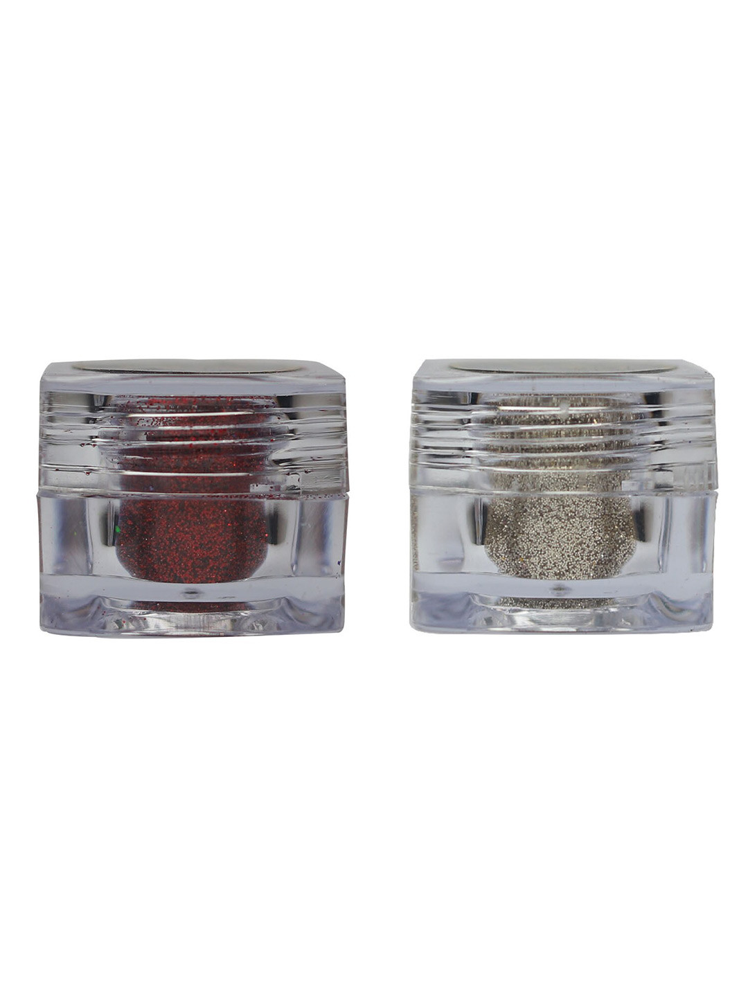 Veoni BELLE HD Set of 2 Holographic Glitter Eyeshadows Ruby Red  & Champagne Gold  5g