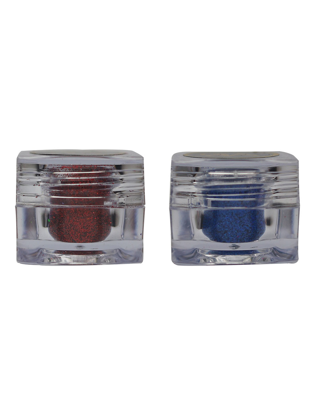 Veoni BELLE HD Set of 2 Holographic Glitter Eyeshadows Ruby Red  & Electric Blue 5g