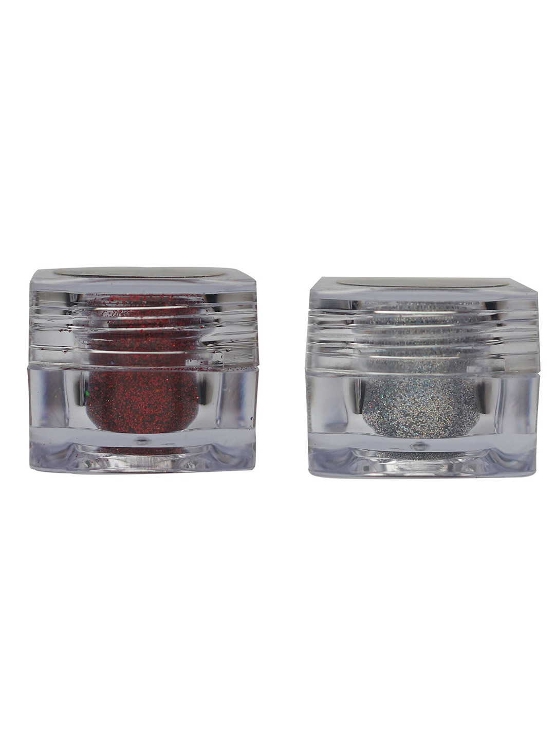 Veoni BELLE 2-Pcs Holographic HD Glitter Eyeshadow - 5g Each - Ruby Red & Diamond Starlit