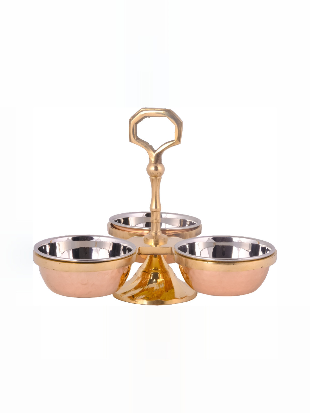 Shivshakti Arts Brown Copper Sauce Set