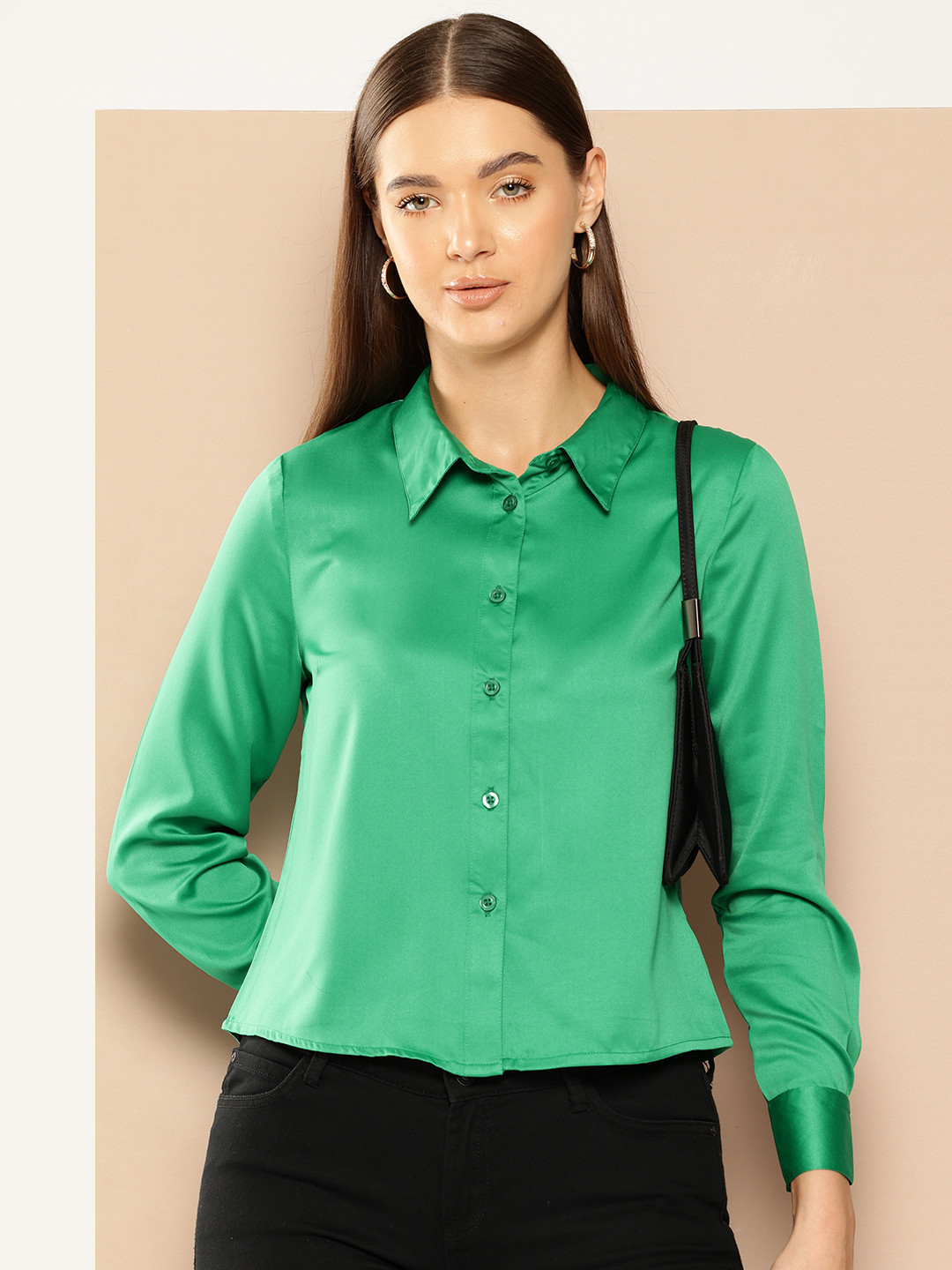 Chemistry Solid Button-Down Formal Shirt