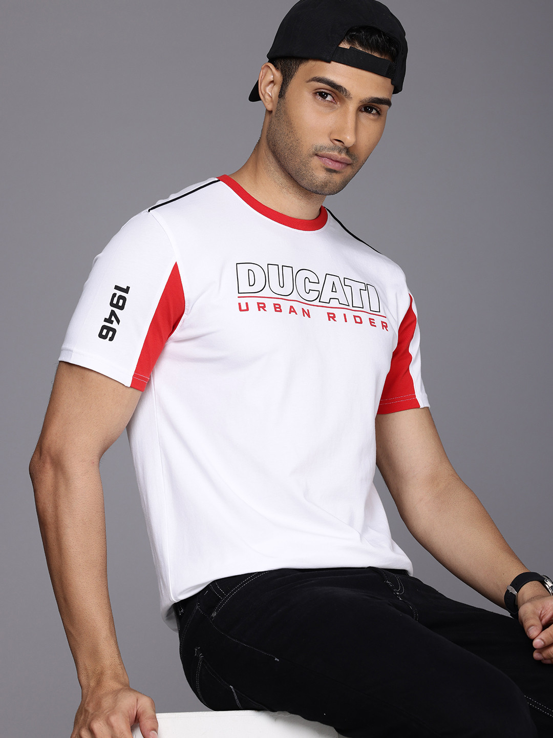 Ducati Typography Printed T-shirt