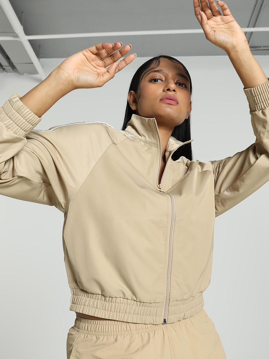 Puma Stand Collar Relaxed Fit Bomber Jacket