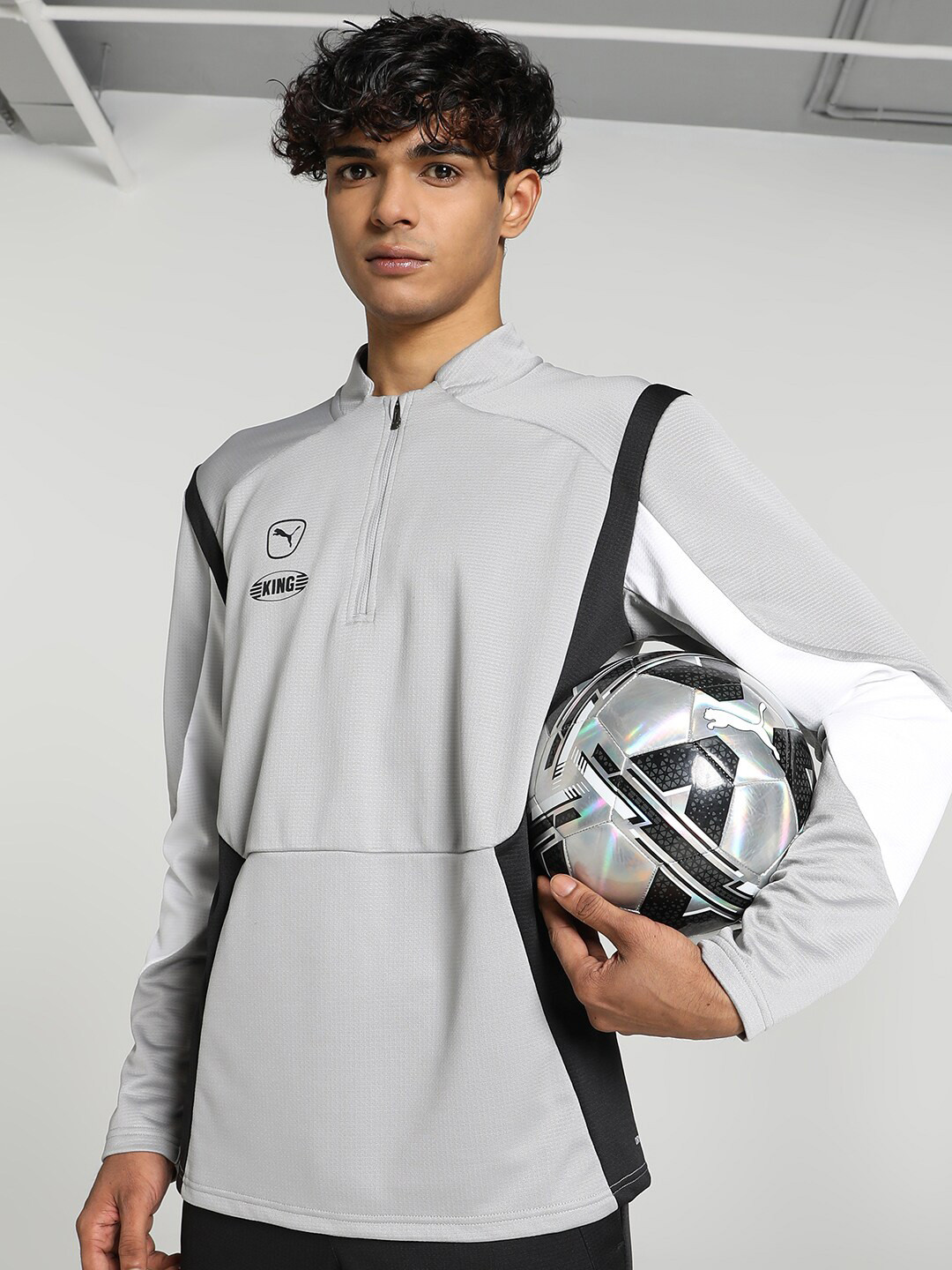 Puma KING Pro Football Quarter-Zip Sweatshirt