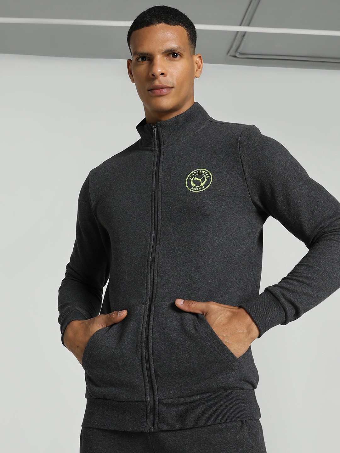 Puma Men Varsity Graphic Full-Zip Sweat Jacket