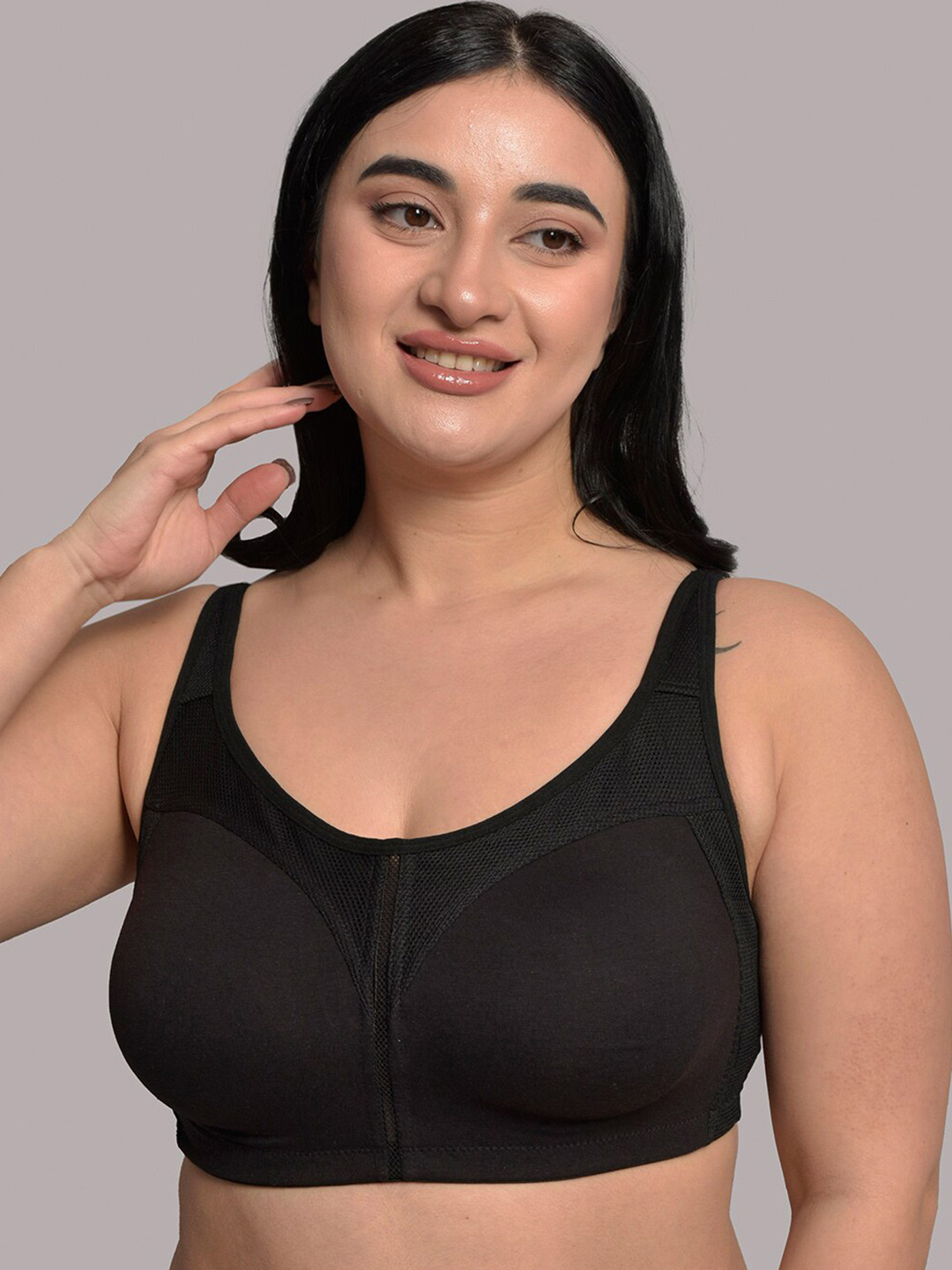 Inner Sense Plus Size Full Coverage Everyday Bra with Anti Microbial & Anti Odour