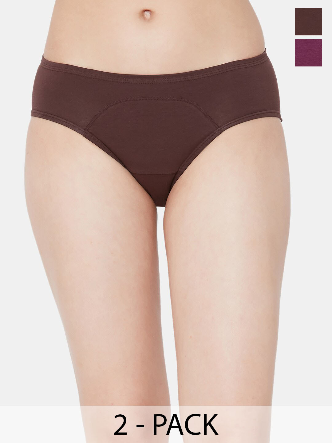 Juliet Women Pack Of 2 Cotton Period Briefs PERIOD PANTY -CO-CC-3XL