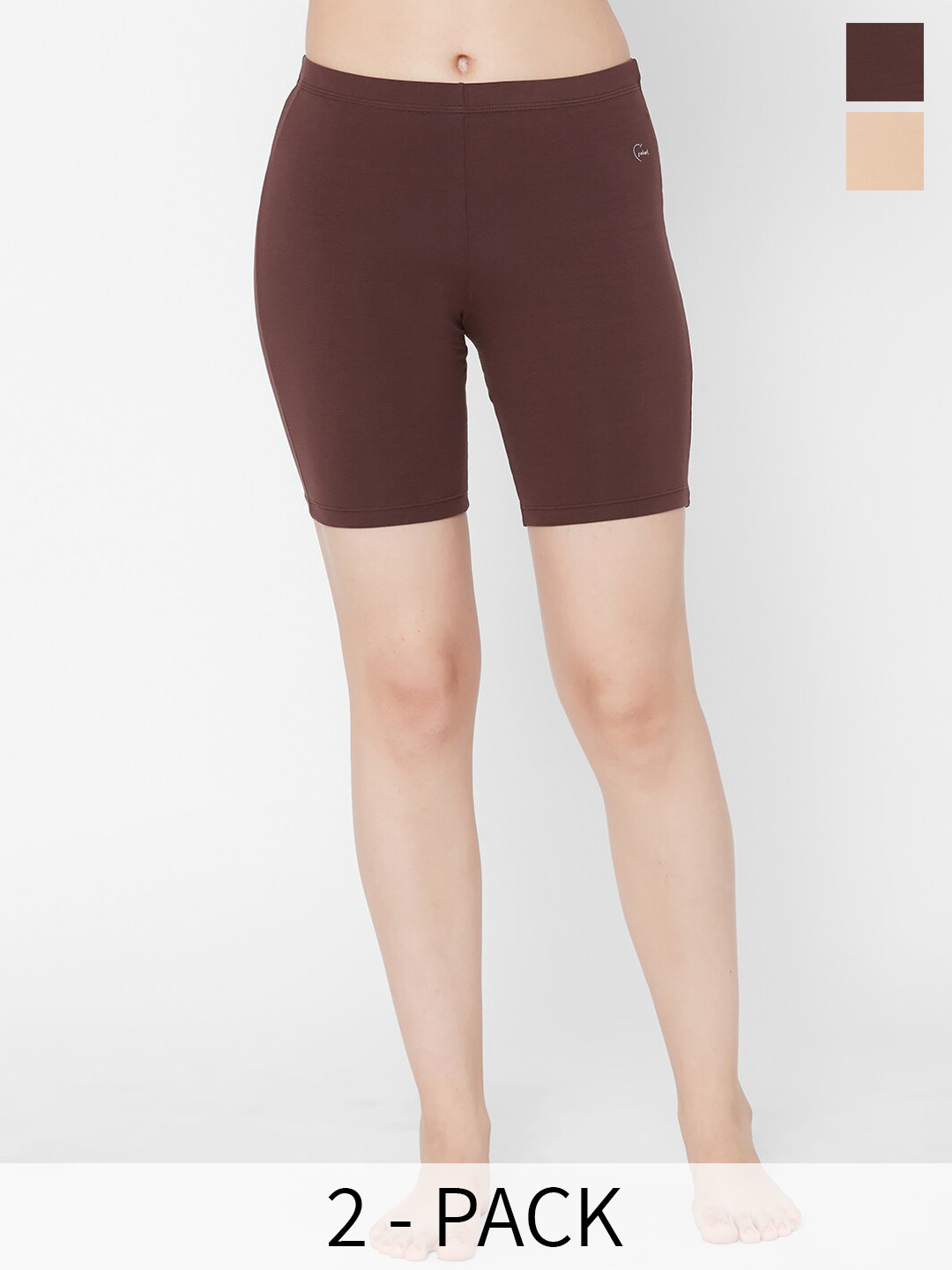 Juliet Pack Of 2 Cotton Mid Rise Shorties Briefs