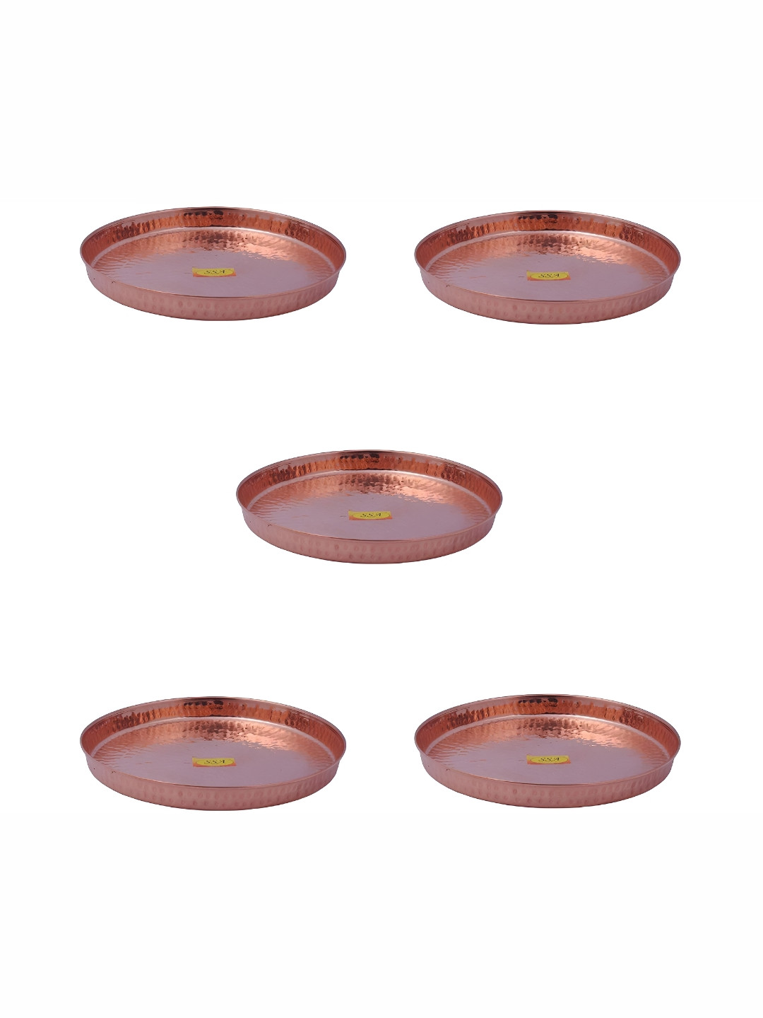Shivshakti Arts Brown 5 Pieces Copper Plates