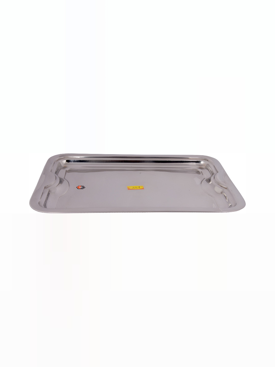 Shivshakti Arts Silver-Toned Stainless Steel Tray