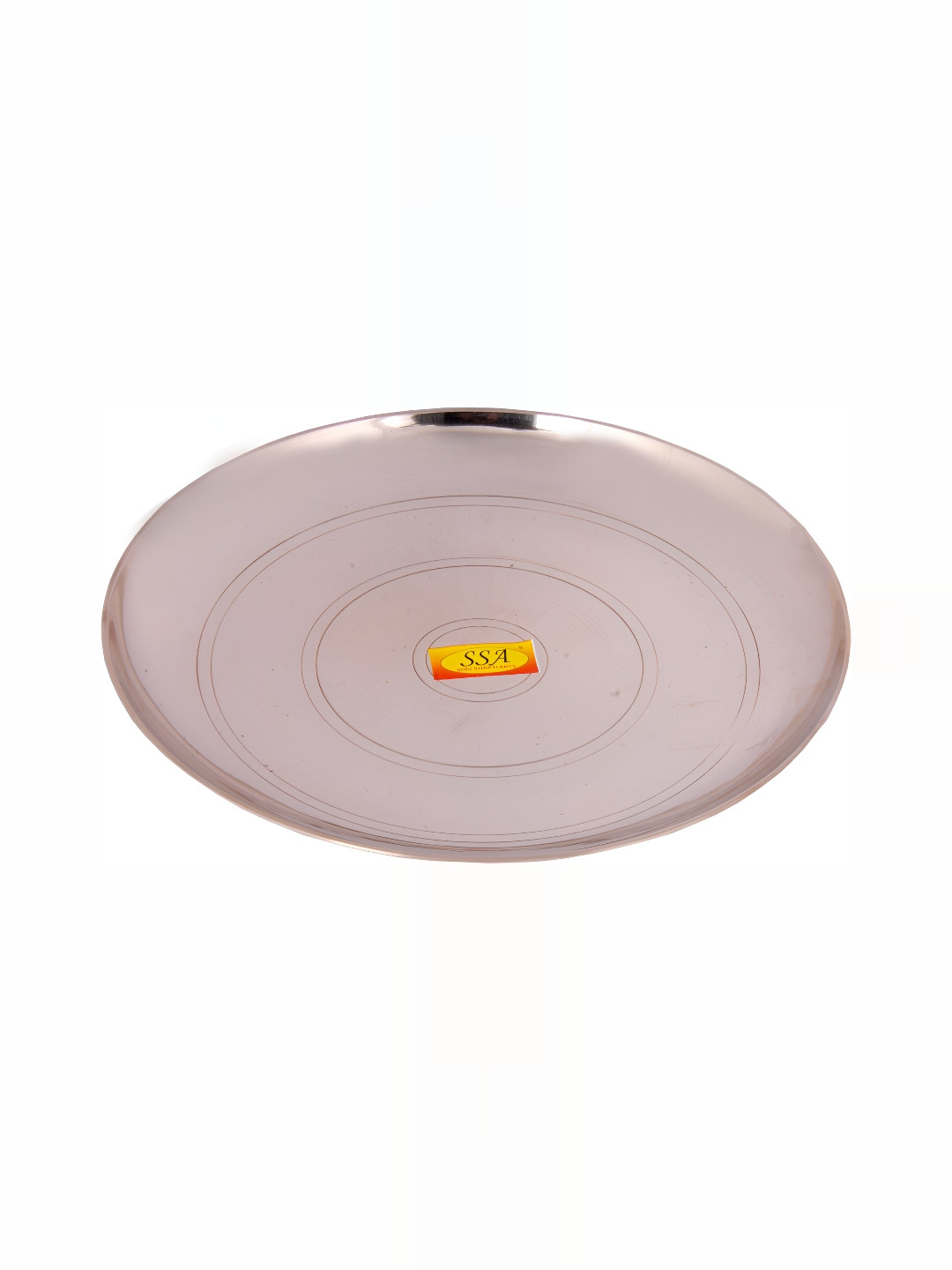 Shivshakti Arts Gold-Toned Textured Curved Dinner Plate