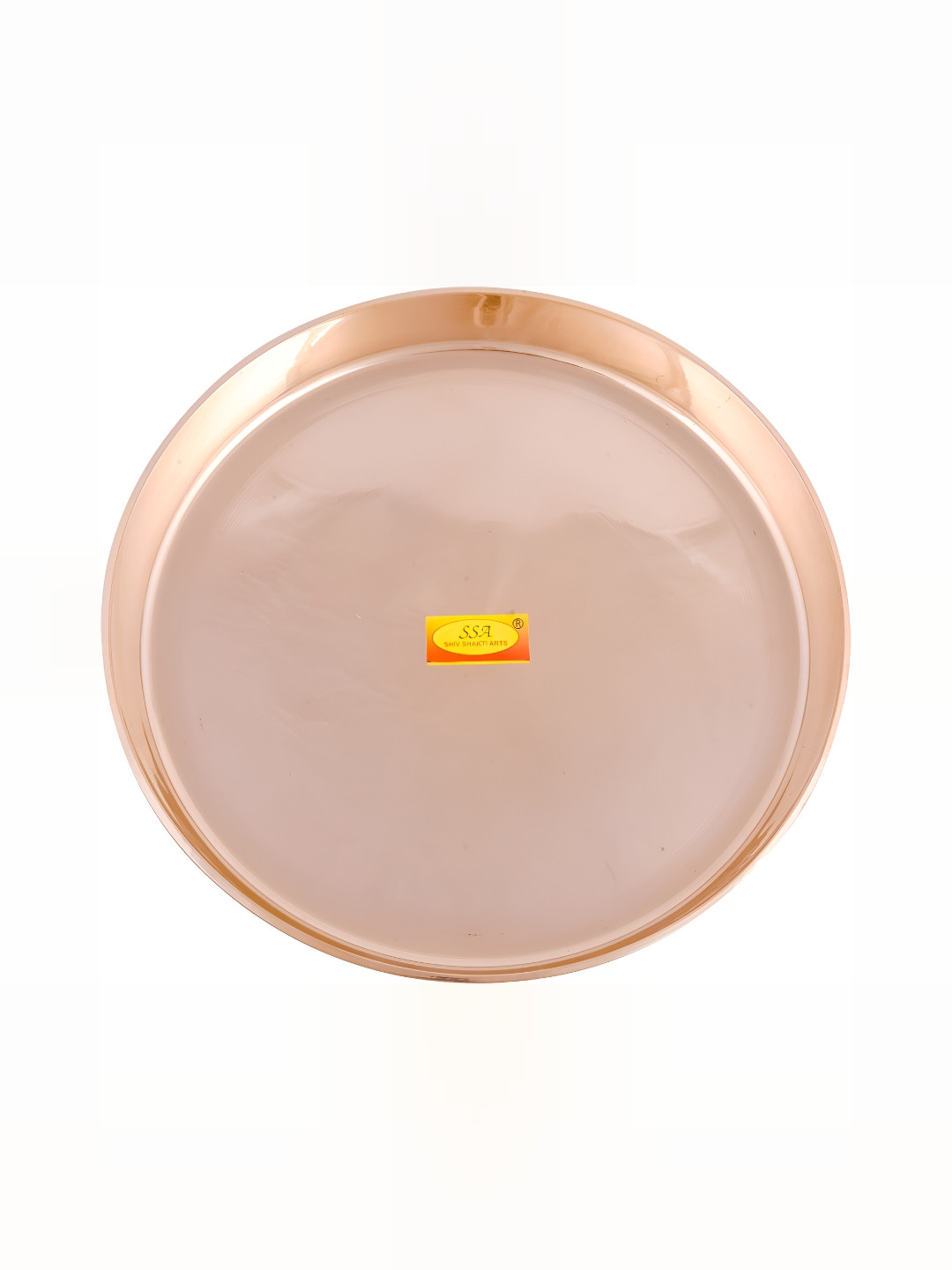 Shivshakti Arts Gold-Toned Glossy Finish Dinner Plate