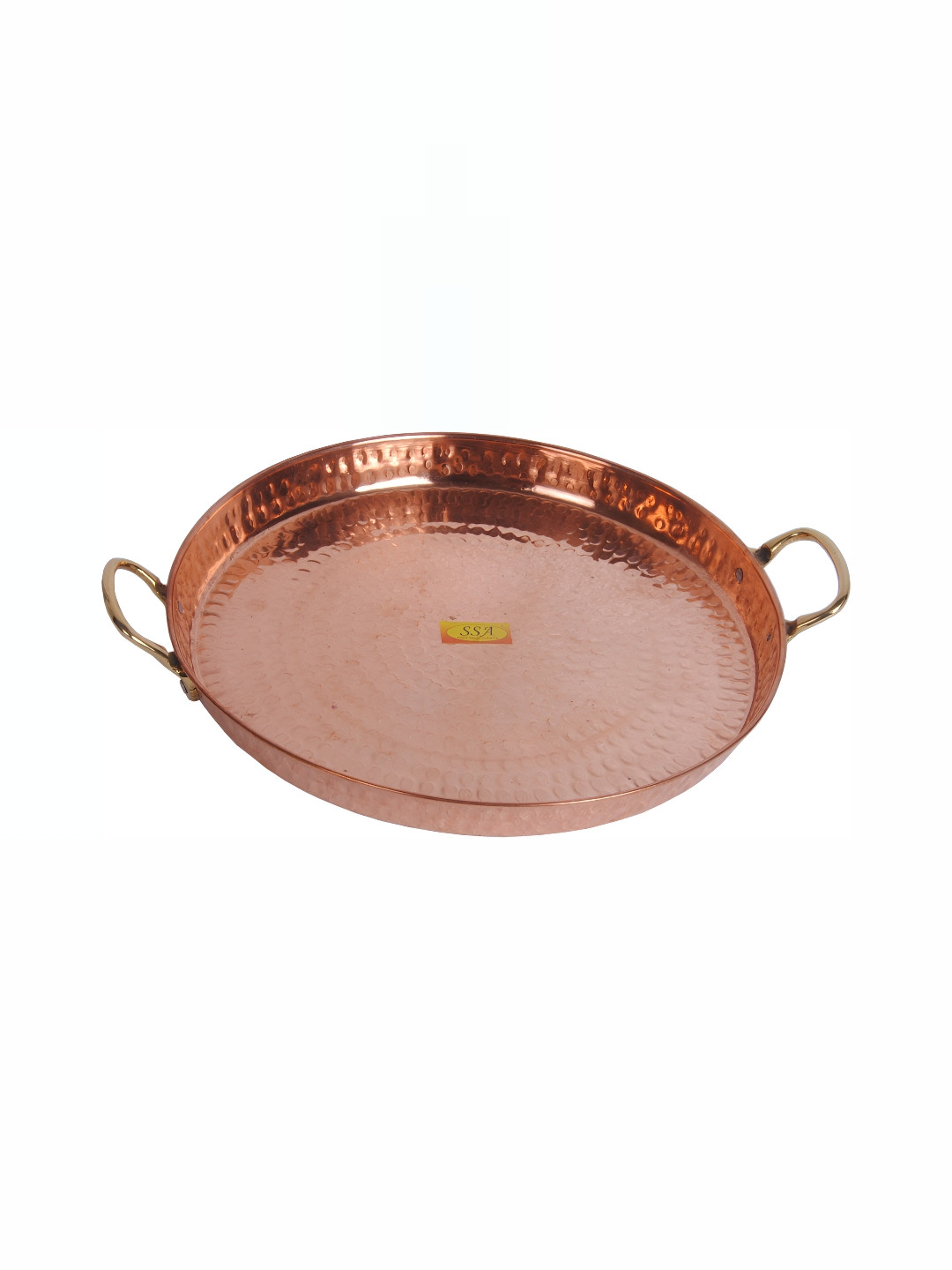 Shivshakti Arts Brown Pure Copper Tray