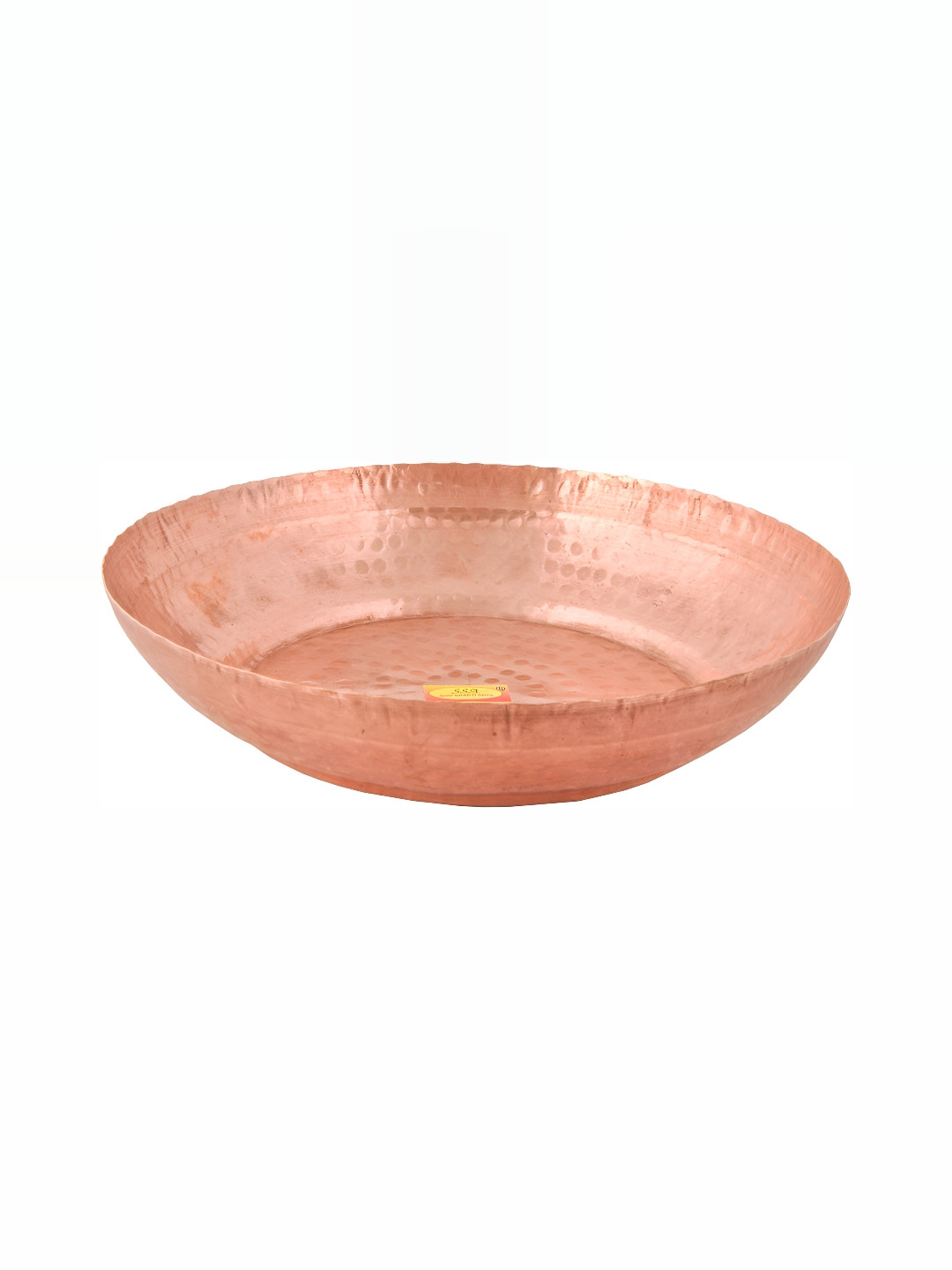 Shivshakti Arts Brown Copper Glossy Parat Platter