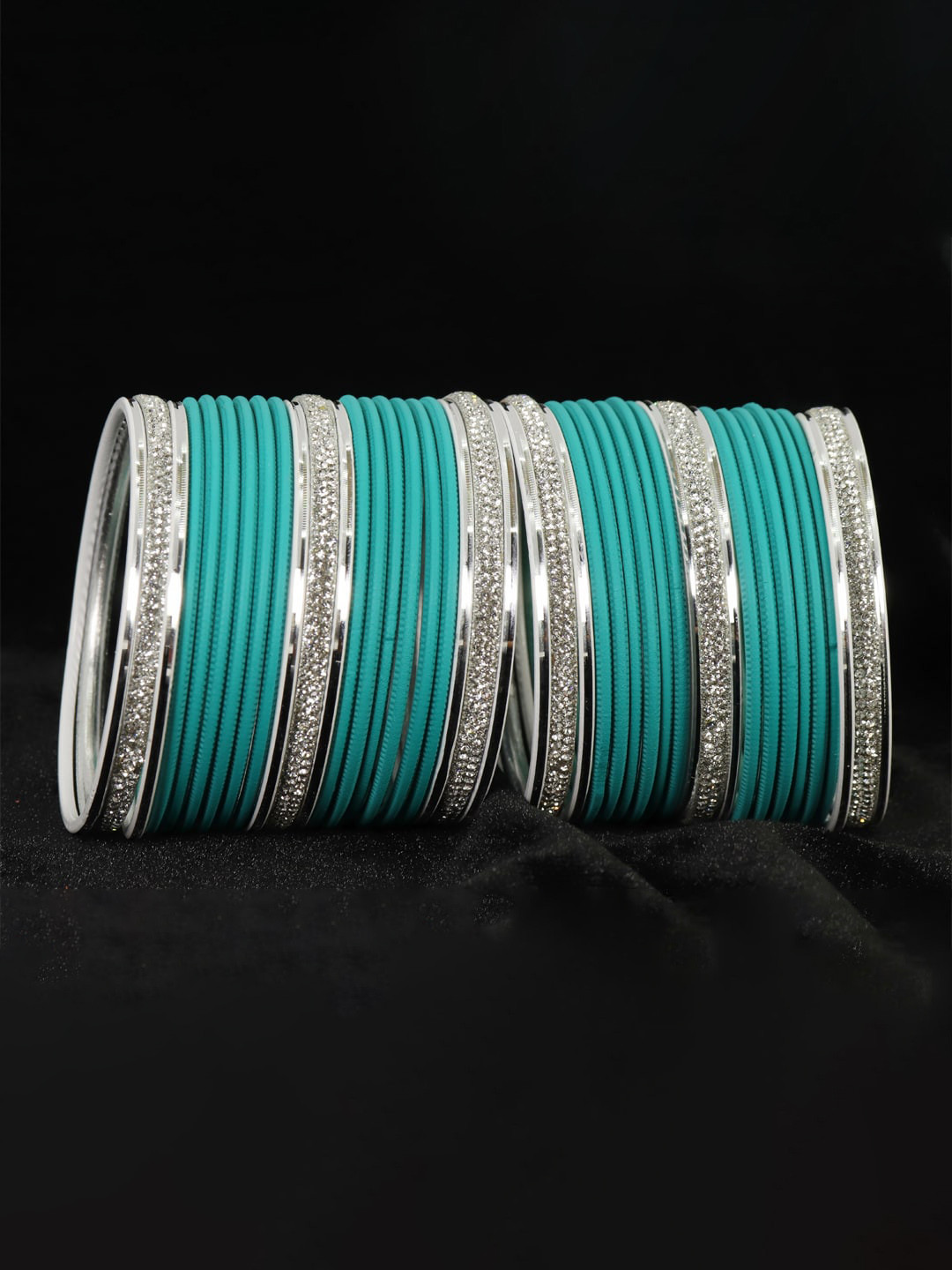 LAVAZZA 42-Pcs American Diamond Studded Bangles