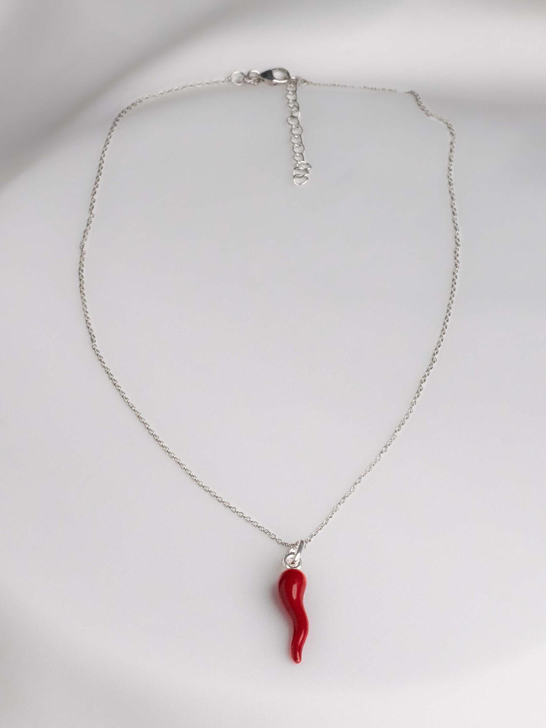 STERLYN 925 Sterling Silver Rhodium-Plated CZ-Studded Necklace