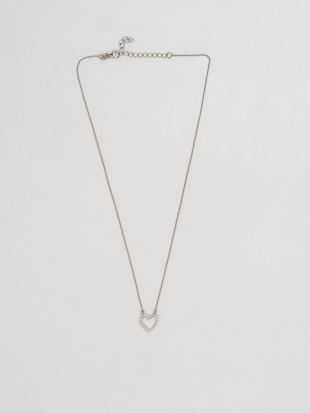 STERLYN 925 Sterling Silver Stone Studded Necklace