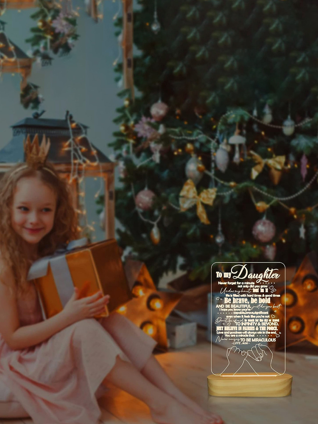 APNAPHOTO Transparent 3D Illusion Table Lamp