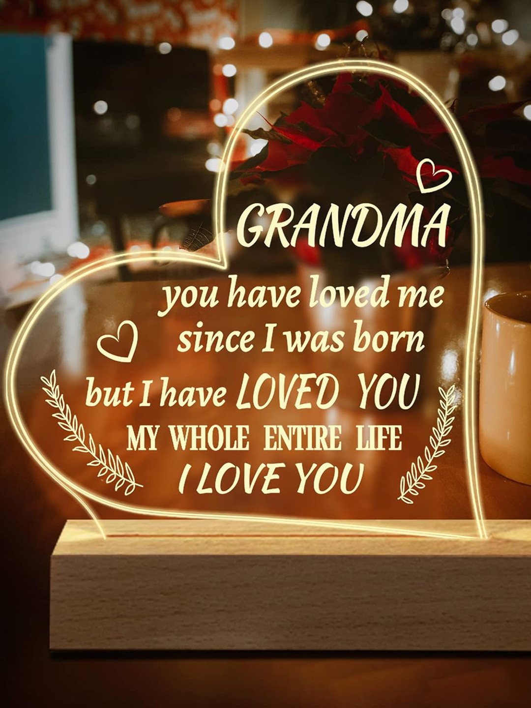 APNAPHOTO Cream 3D Illusion Table Lamp