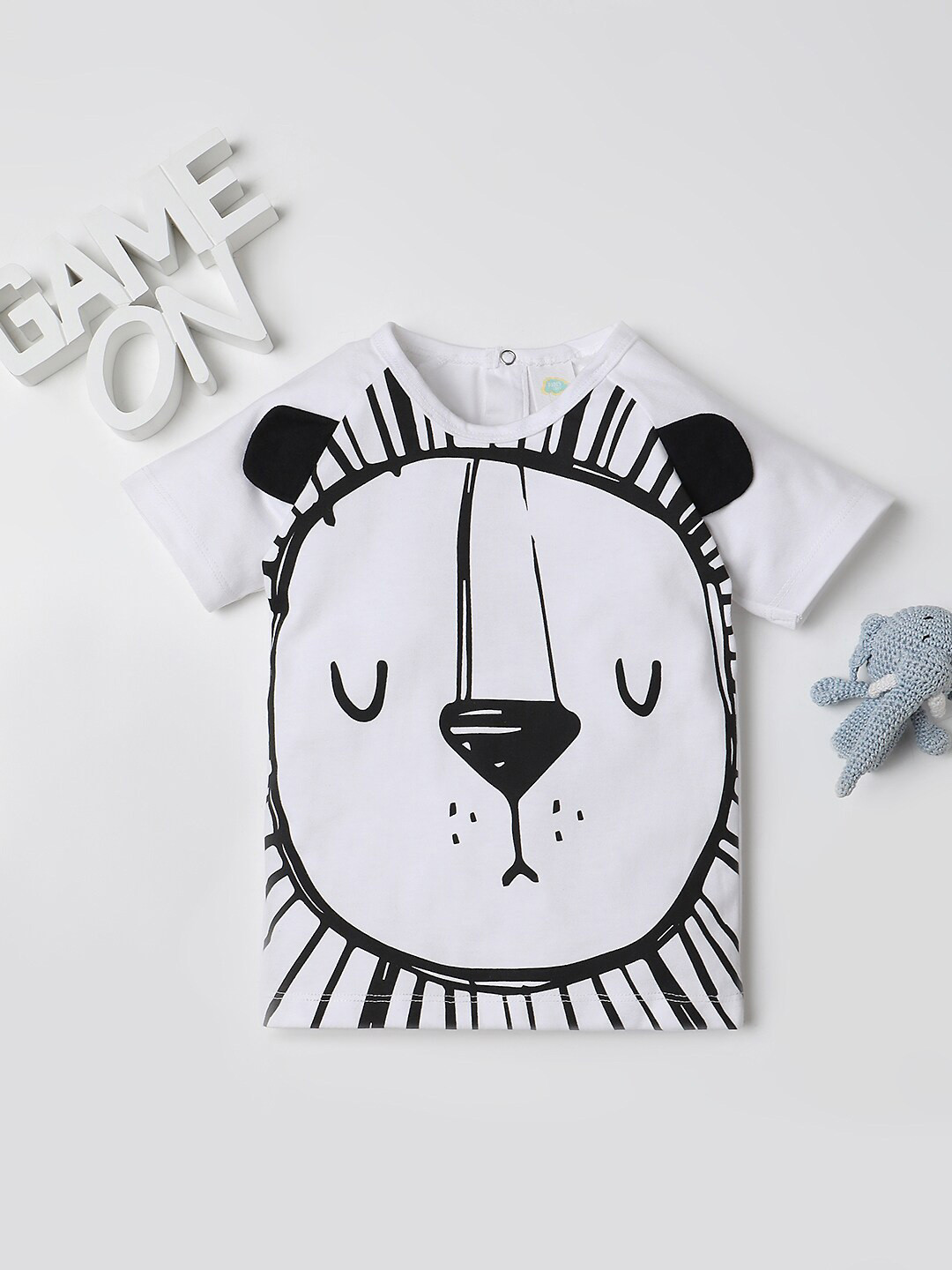 Fancy Fluff Boys Graphic Printed Pure Cotton T-shirt