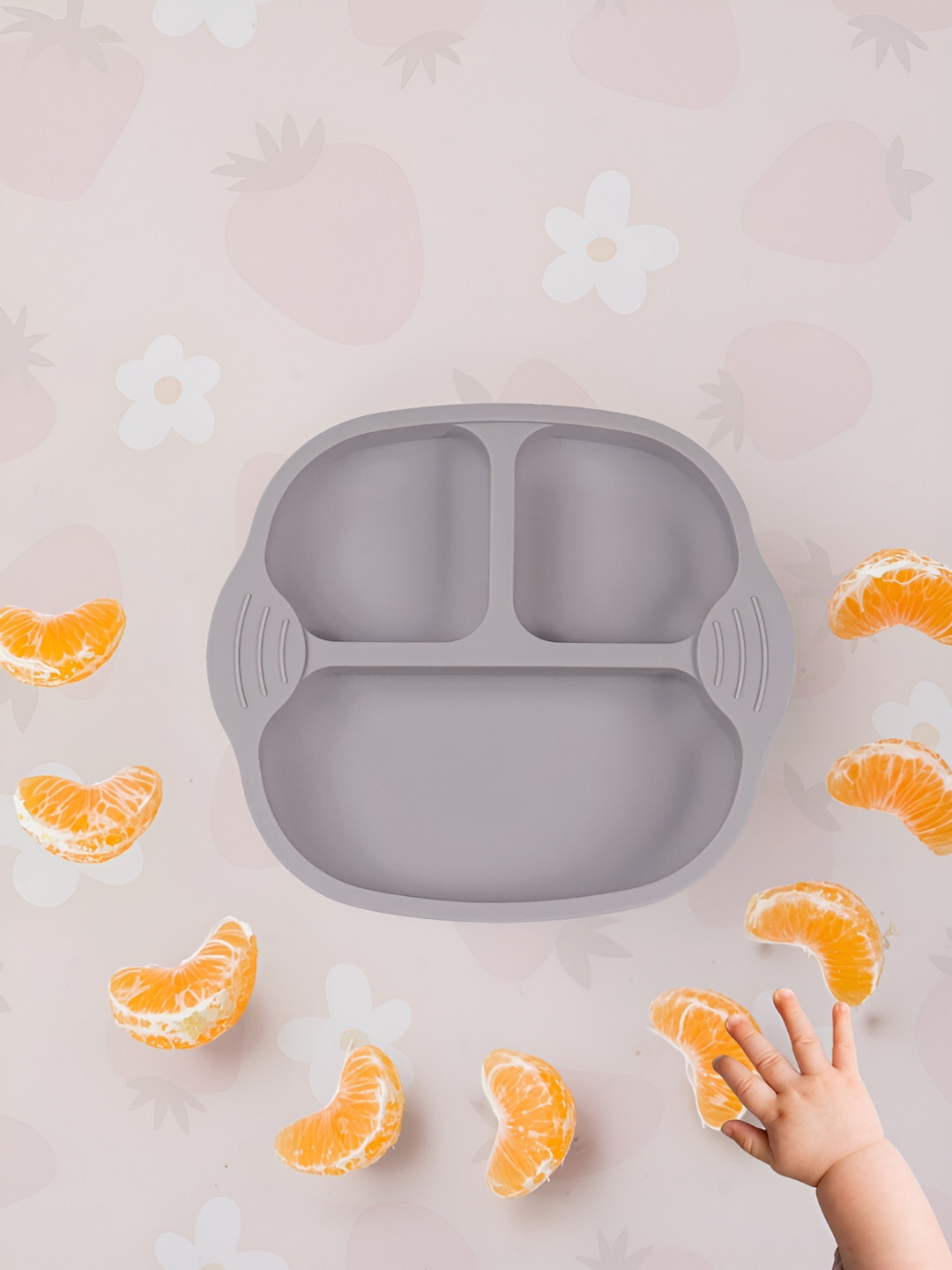 UniKart Grey Silicone Baby Utensils