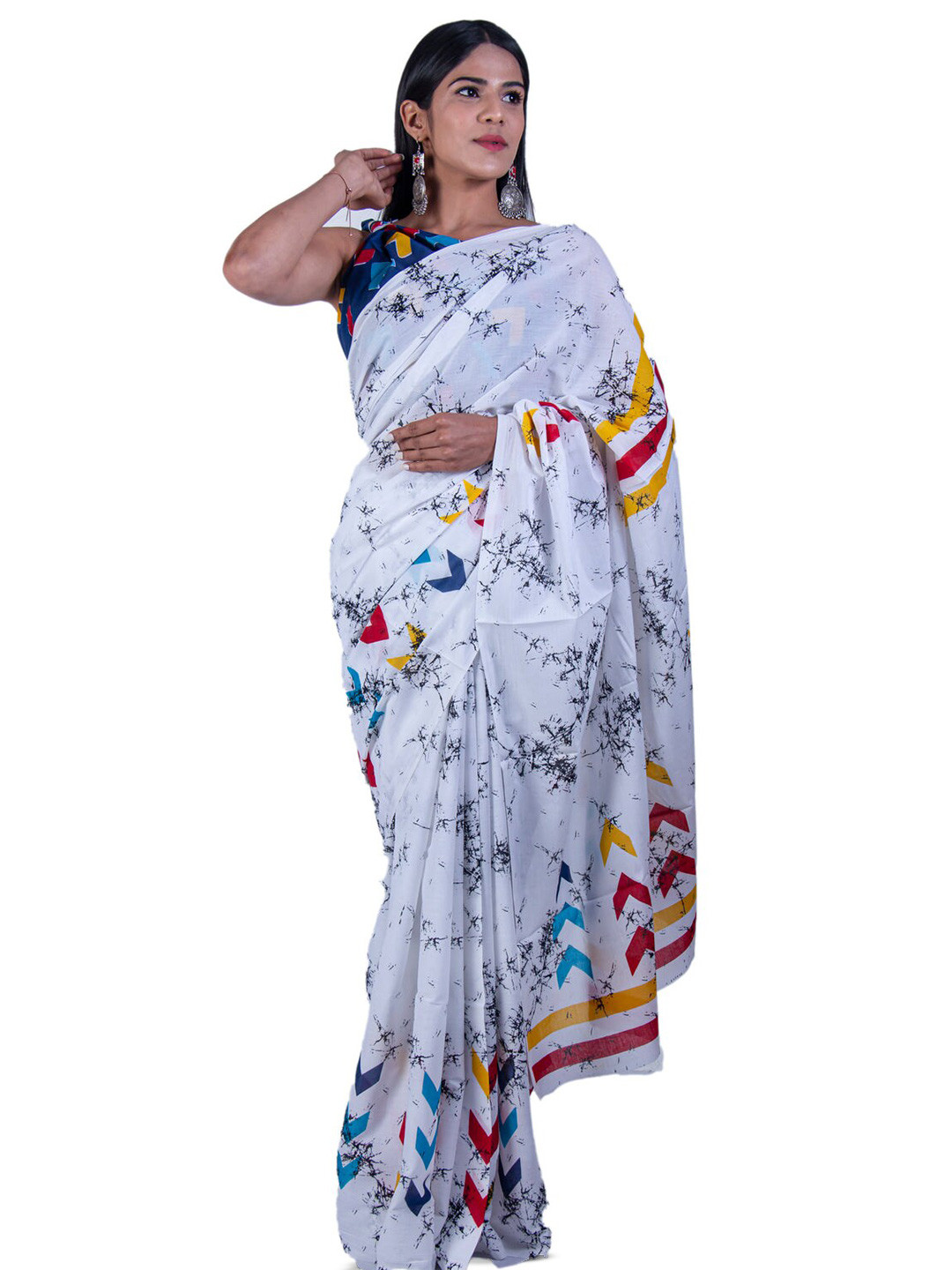 Pinkcity Trade World Pure Cotton Bagru Saree