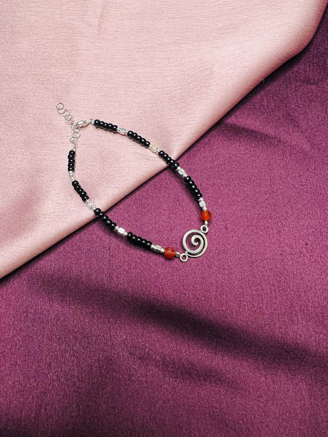 Arte Jewels 92.5 Sterling Silver & Beaded Bracelet