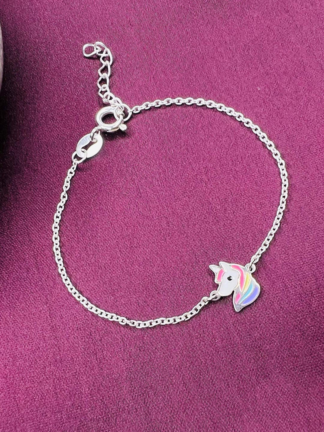 Arte Jewels 925 Sterling Silver Unicon Bracelet