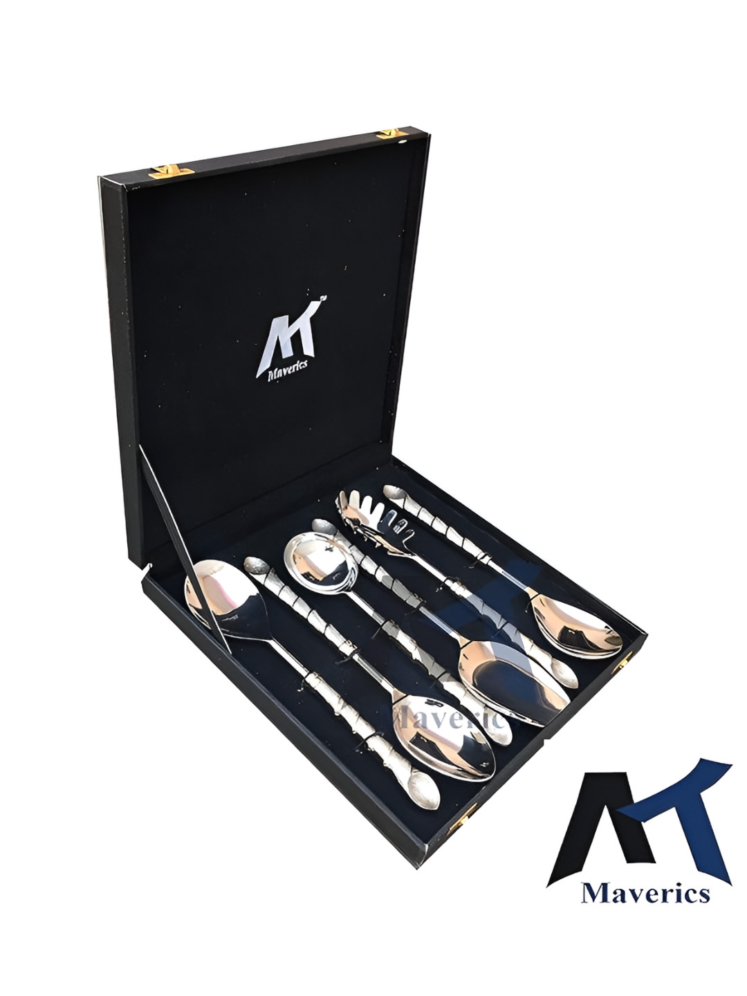 Maverics Silver-Toned 6 Pcs Stainless Steel Easy to Clean Serving Cutlery