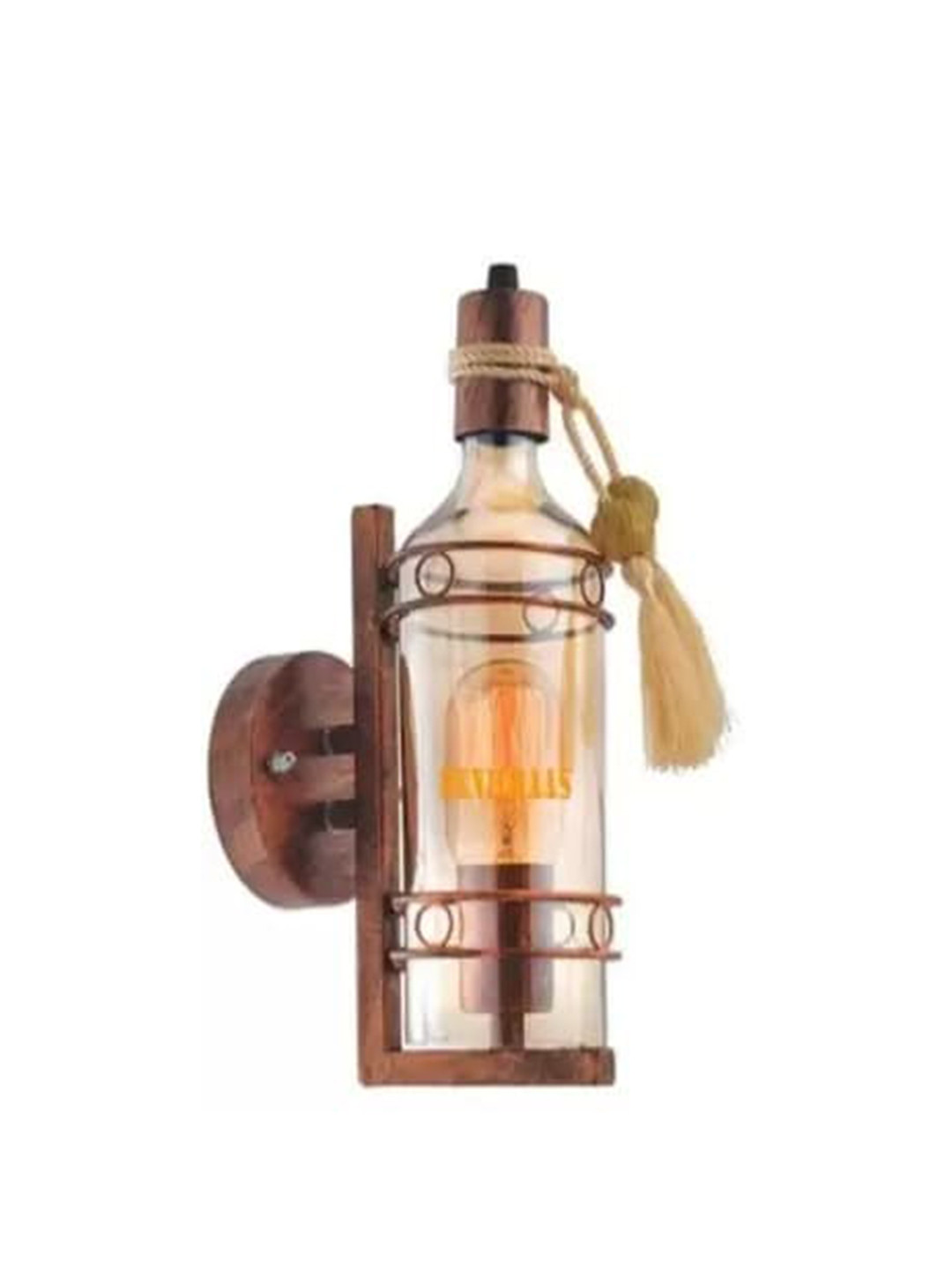 DENICRAAS Brown & Transparent Self Assembly Traditional Abstract Shaped Wall Lamp