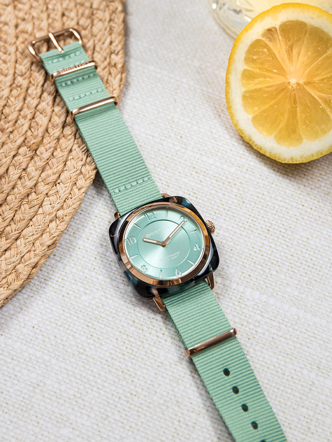 BRISTON Clubmaster Chic Unisex Embellished Bracelet Style Analogue Multi Function Watch