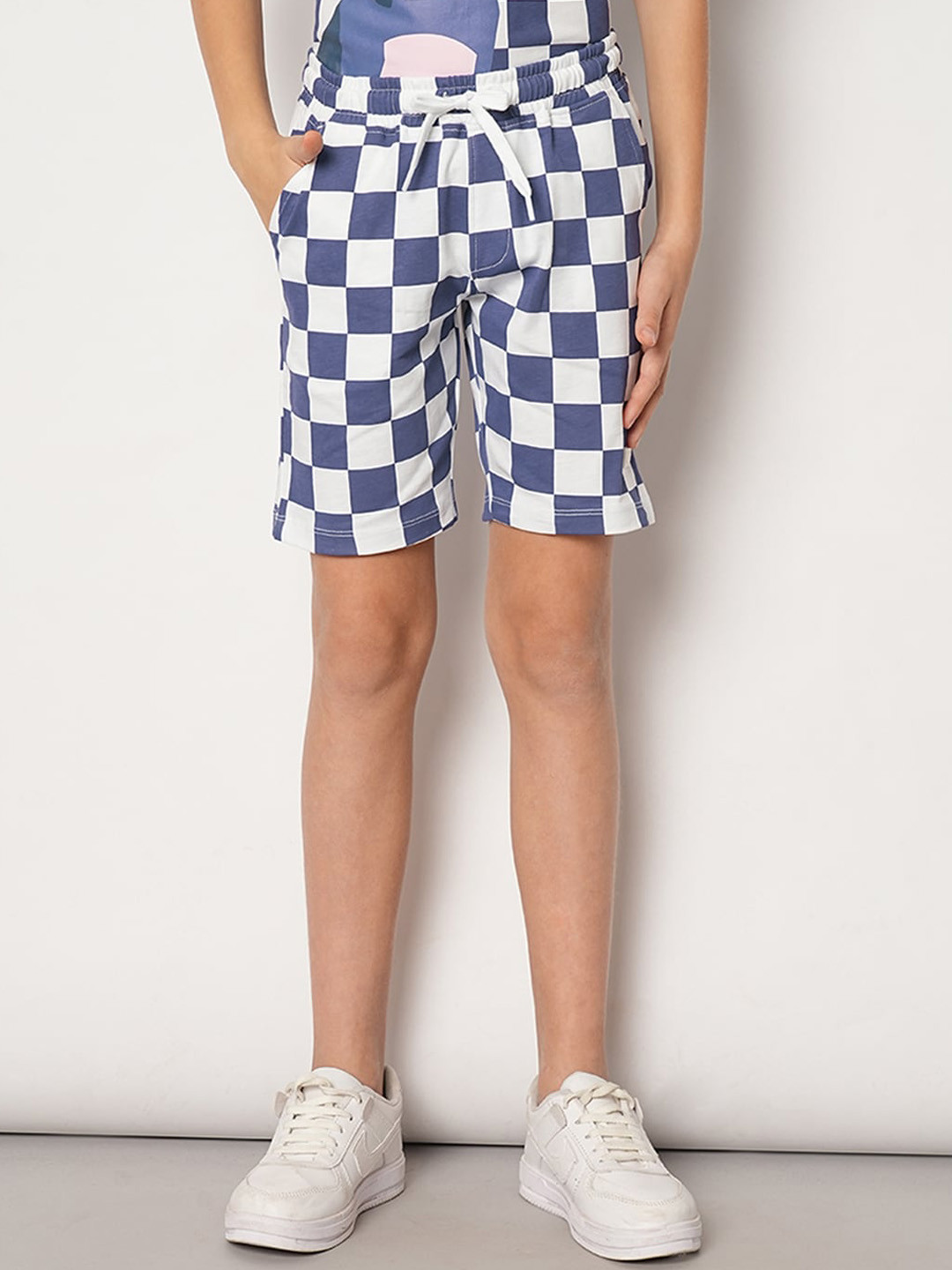Jack & Jones Junior Boys Checked Pure Cotton Shorts